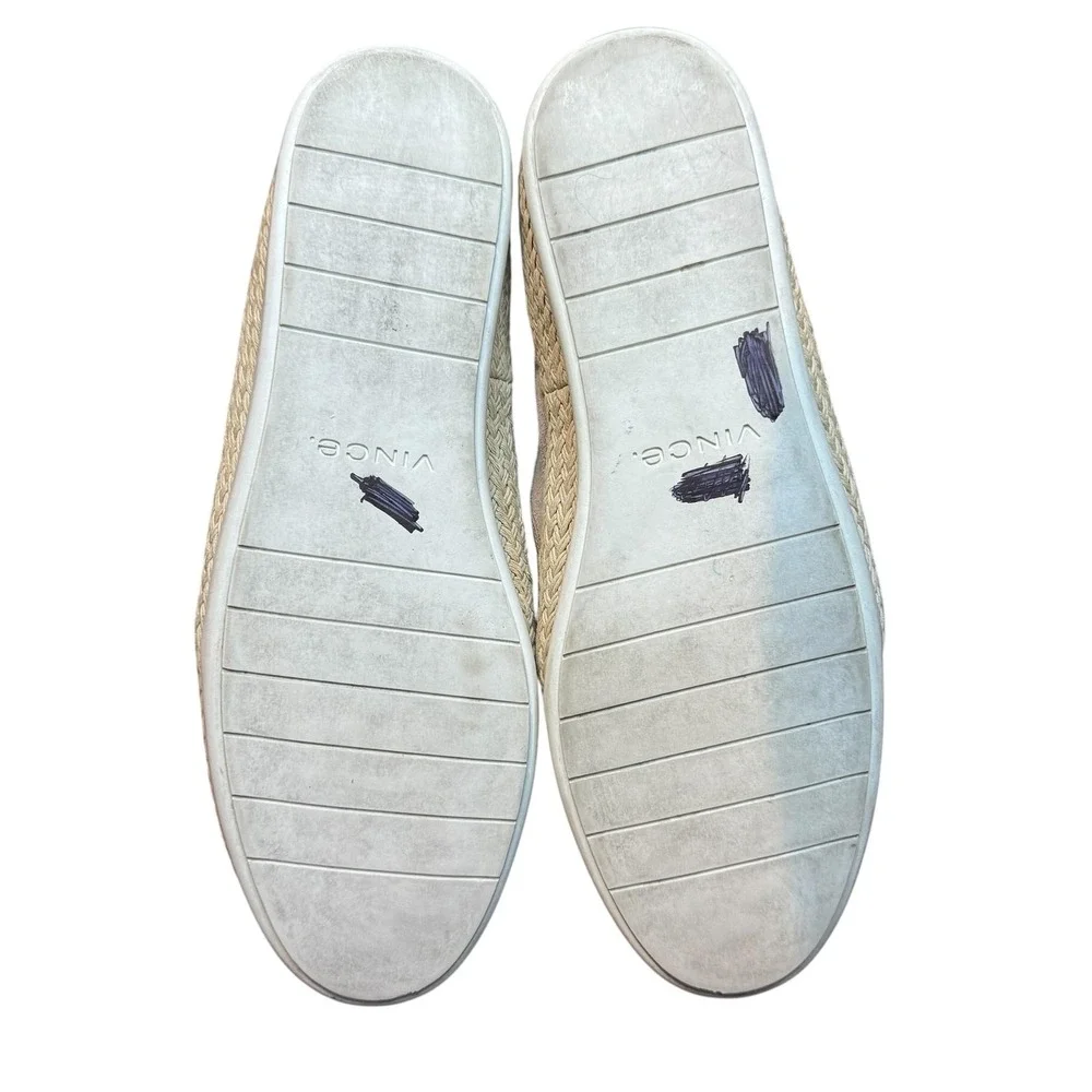 Vince Shoes Womens Size 8 Gray Suede‎ Espadrille Slip On Flats Casual Comfort